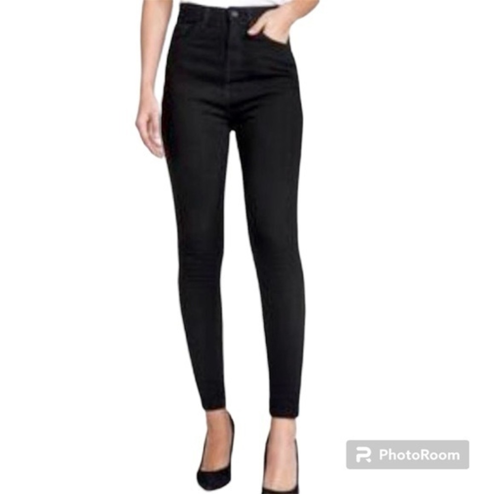 J. Jill Legging Jeans Black Premium Flex High Rise 6 Skinny Stretch Jeggings